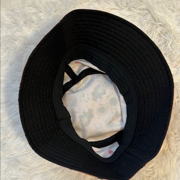 Floral Pink Bucket Hat Bees, Flowers - Picture 4 of 4